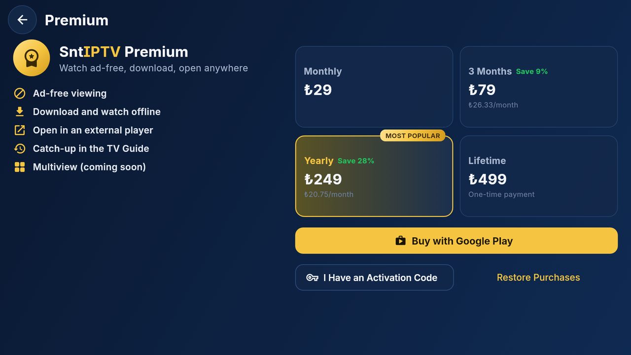 Premium plans